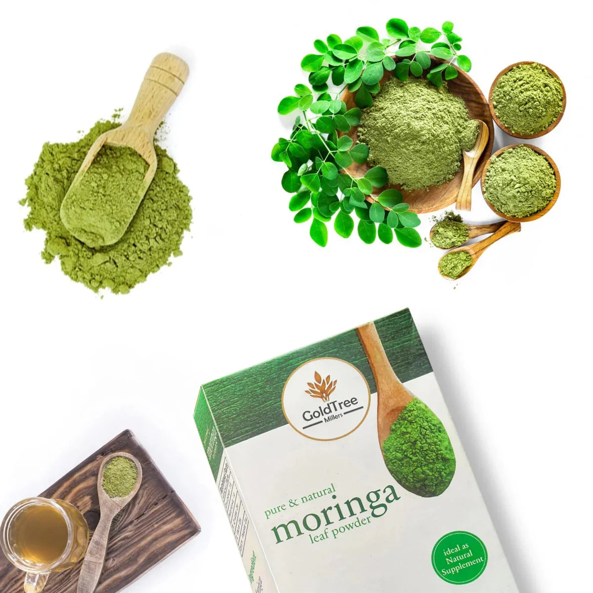 Best organic Moringa Powder Price in Pakistan 100g - Gold Tree Millers