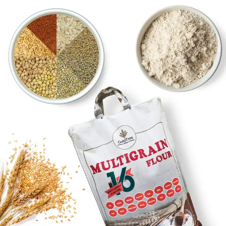 Buy Best Multigrain Flour / Multigrain Atta (16 Grains) 5KG - Order Now