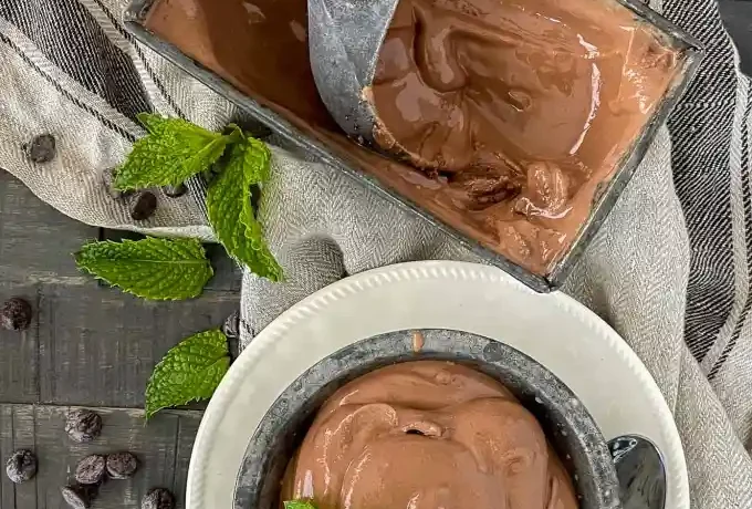 chocolate ice cream using cocoa powder